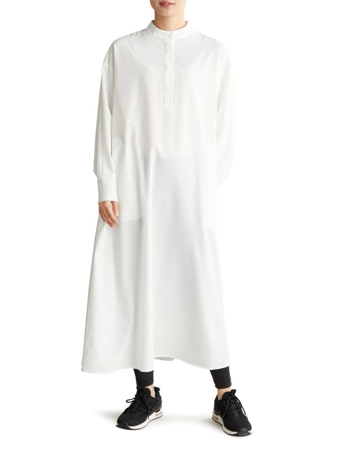 【新品・5営業日で発送】DANSKIN(ダンスキン) ALYSSA_SHIRT_DRESS (DC324112) 色 : Jホワイト サイズ : M 