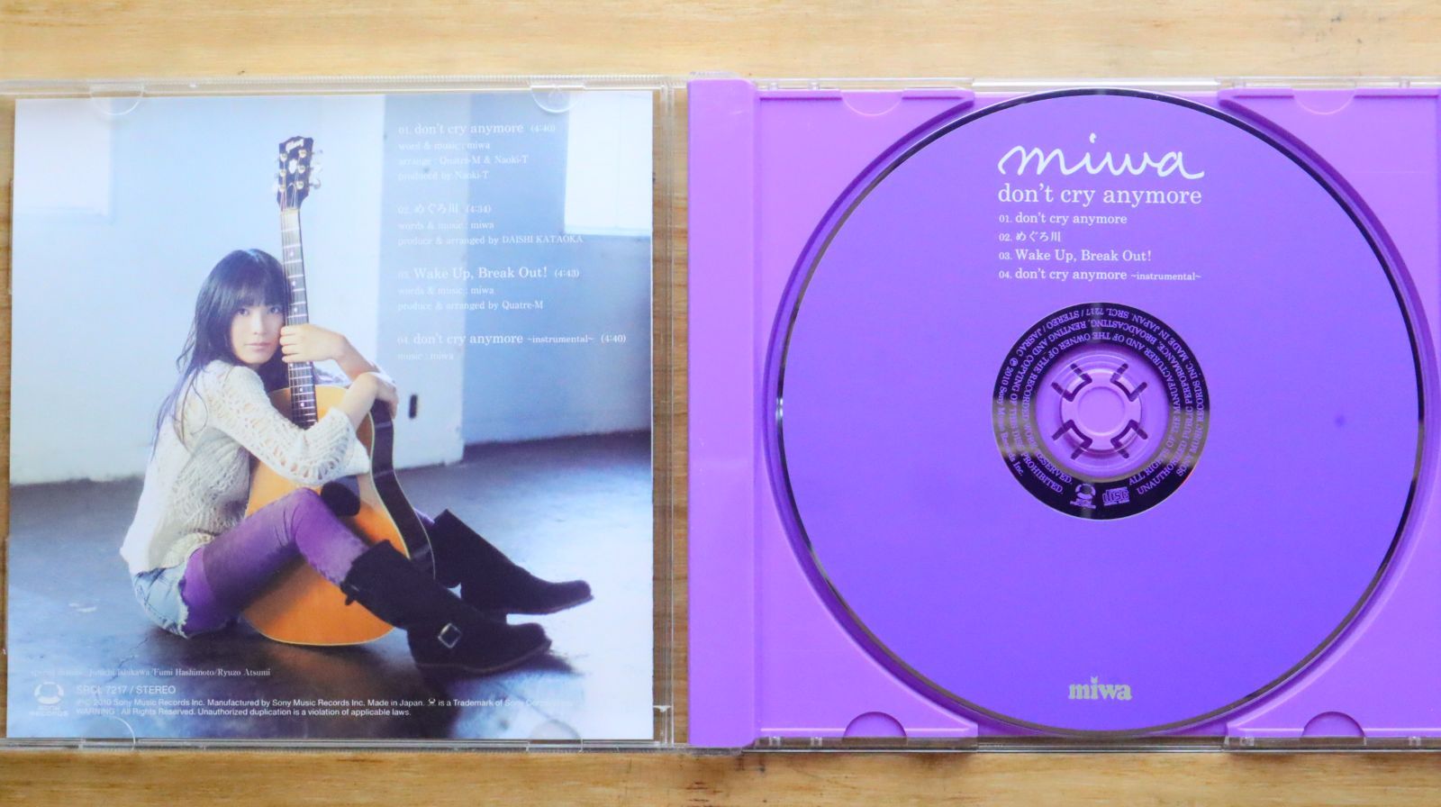 国内盤CD☆ミワ/miwa□ don't cry anymore 【SRCL7217