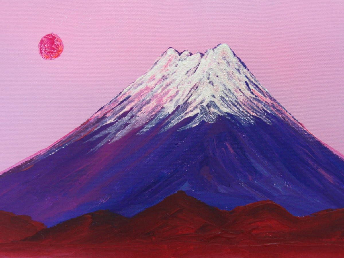 ≪国美協≫TOMOYUKI・友之、『富士山』、油彩画、F6号：40,9×31,8cm、、油絵一点物、新品高級油彩額付、直筆サイン・真作保証付 -  メルカリ