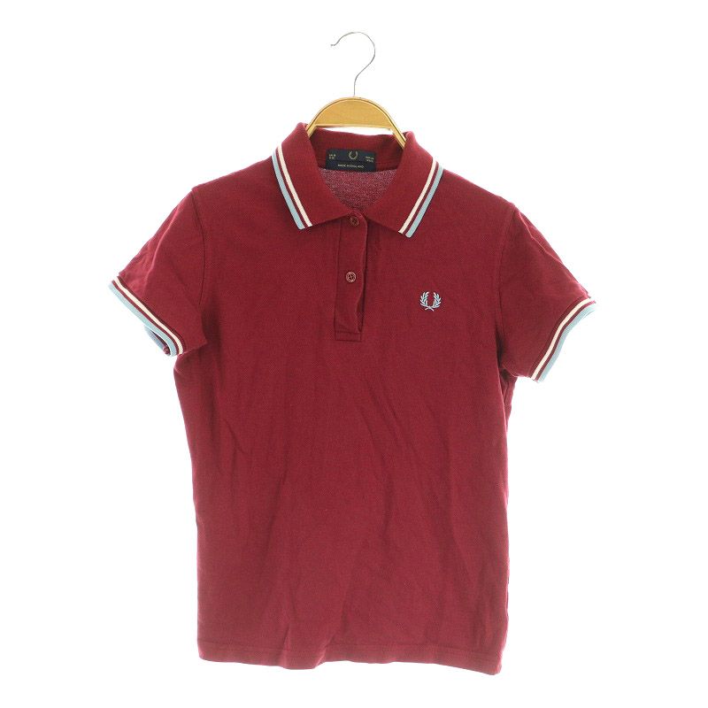 FRED PERRY 半袖ポロシャツ UK 10 FRED PERRY フレッドペリー 水玉 ドット 半袖 ポロシャツ UK10(M