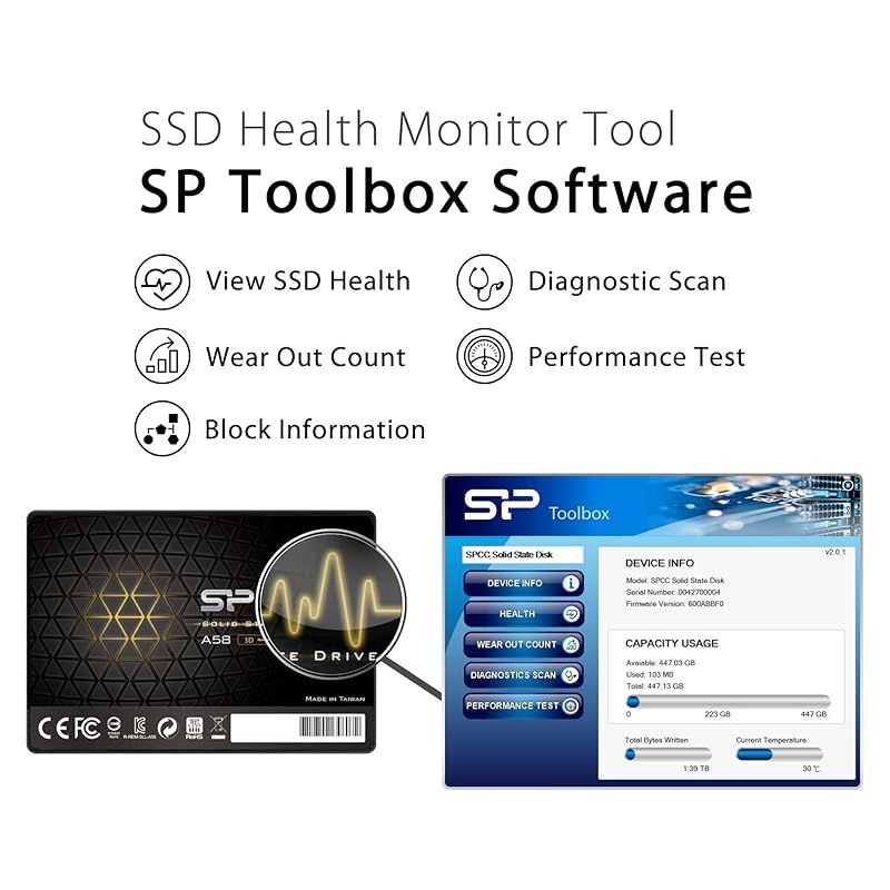 シリコンパワー 512GB SSD 3D NAND A58 - メルカリ