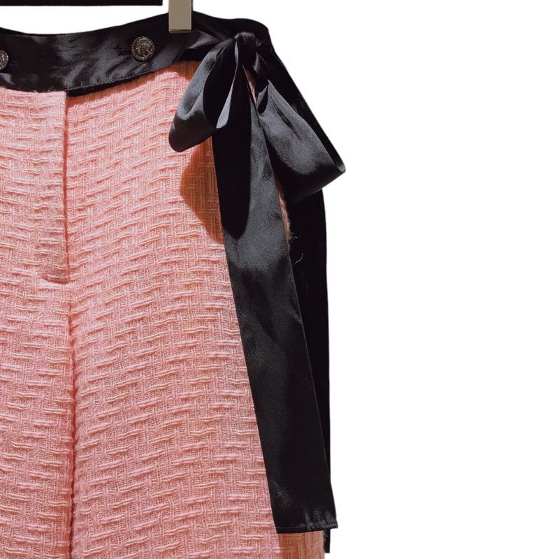 CHANEL ブラックツイードワイドパンツ シャネル CHANEL ツイードワイドパンツ パンツ - メルカリ