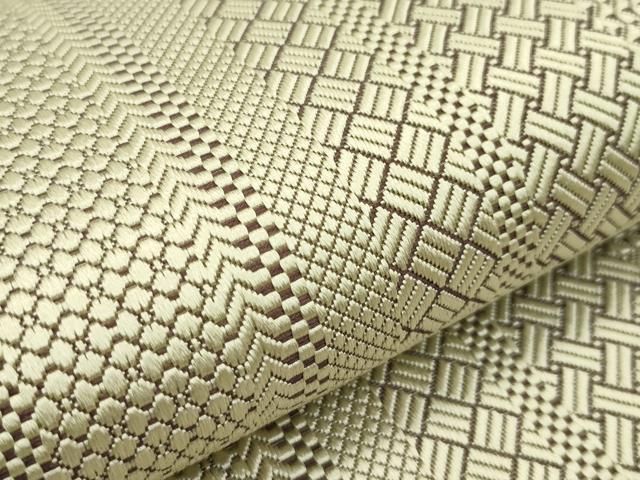 平和屋本店■極上　本場筑前博多織　草木染　手織工房　染匠：小森久　八寸名古屋帯　ジャバラ紋　逸品　未使用　CZAA1430s5 平和屋本店□極上 本場筑前博多織 草木染 手織工房 染匠：小森久 八寸