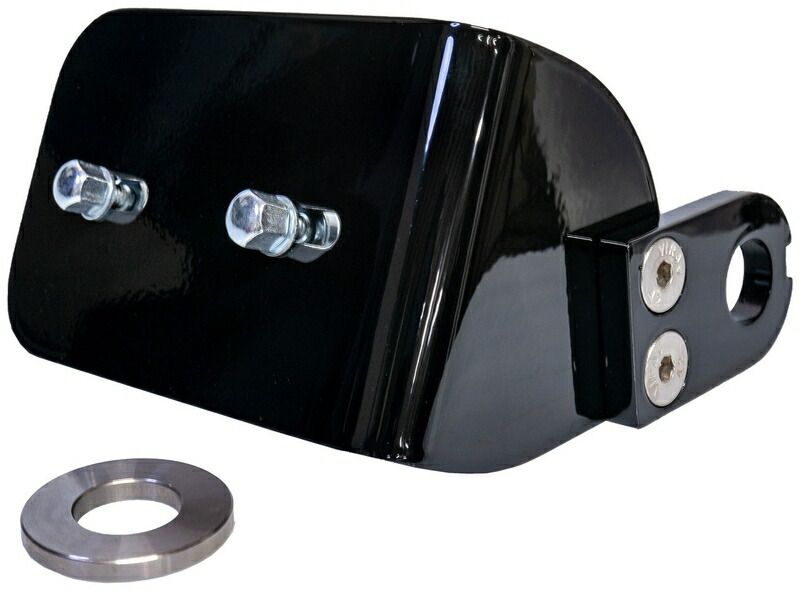 サイドマウントライセンスプレートブラケット ショート 2008〜17年ソフテイル マットブラック BRIGHTFACE_UK