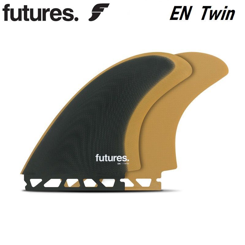 フィンキープレゼント 正規品 Futures Fin EN 2.0 Fiberglass Twin イーエヌ ツイン フィン ファイバー グラス Slate Ochre スレート オーカー グレー グリーン L ラージ エル フューチャー フィン