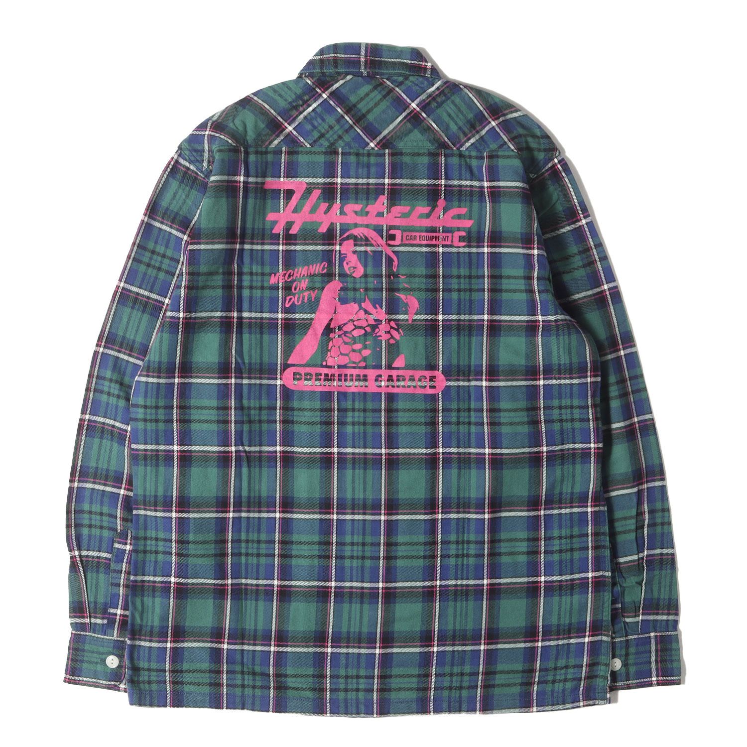 新品】HYSTERIC GLAMOUR ヒステリックグラマー シャツ グリーン系 