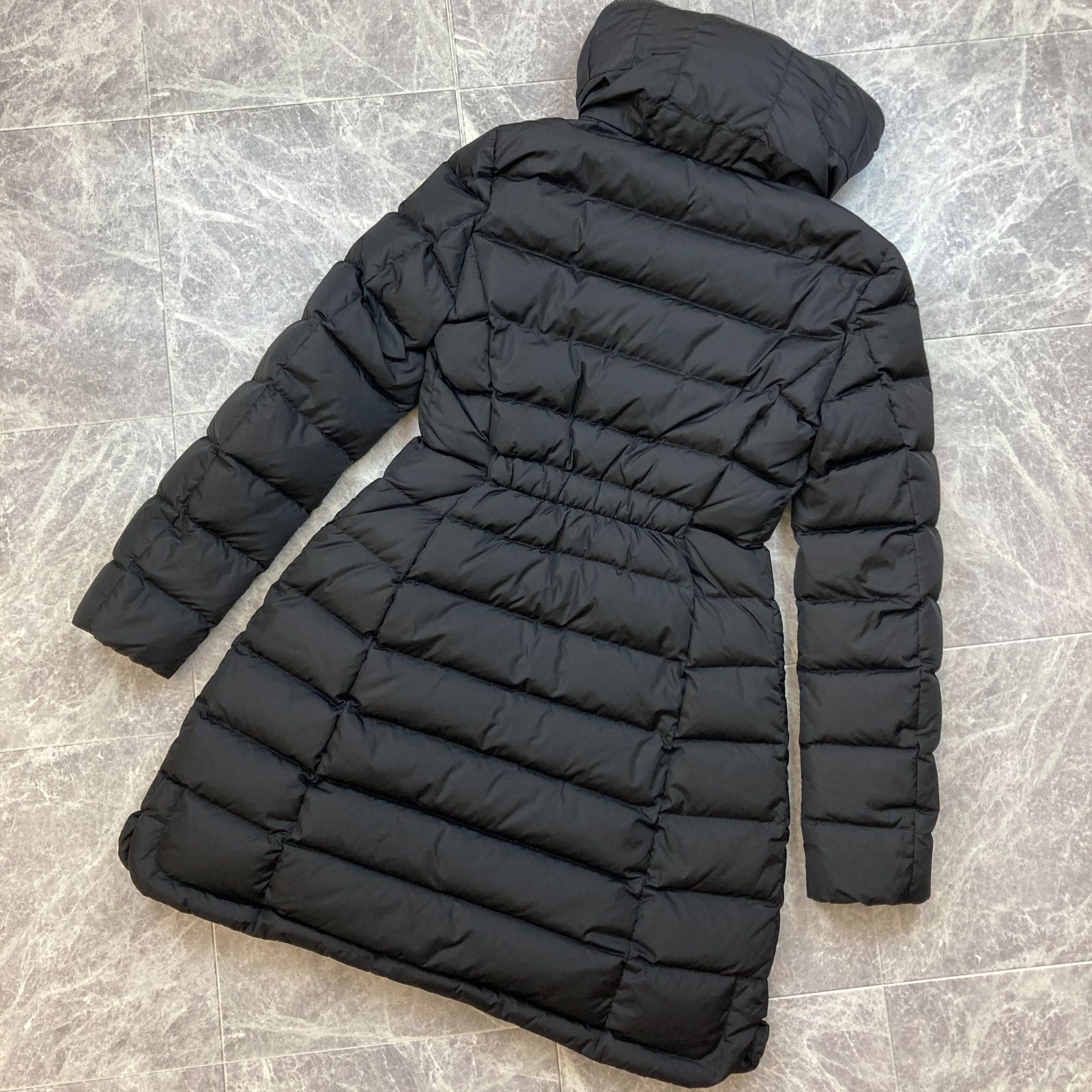 MONCLER モンクレール 異 【国内正規】FLAMMETTEフラメッテ ダウン コート 0 ブラック レディース 【中古】