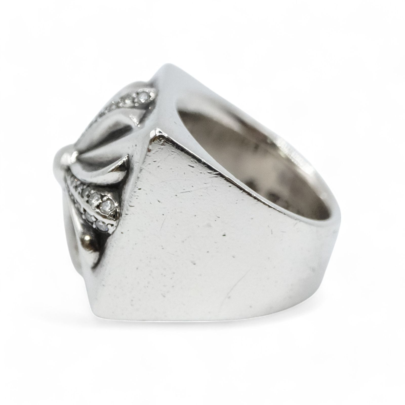 CHROME HEARTS クロムハーツ CHプラス ピラミッド ダイヤモンド パヴェ 