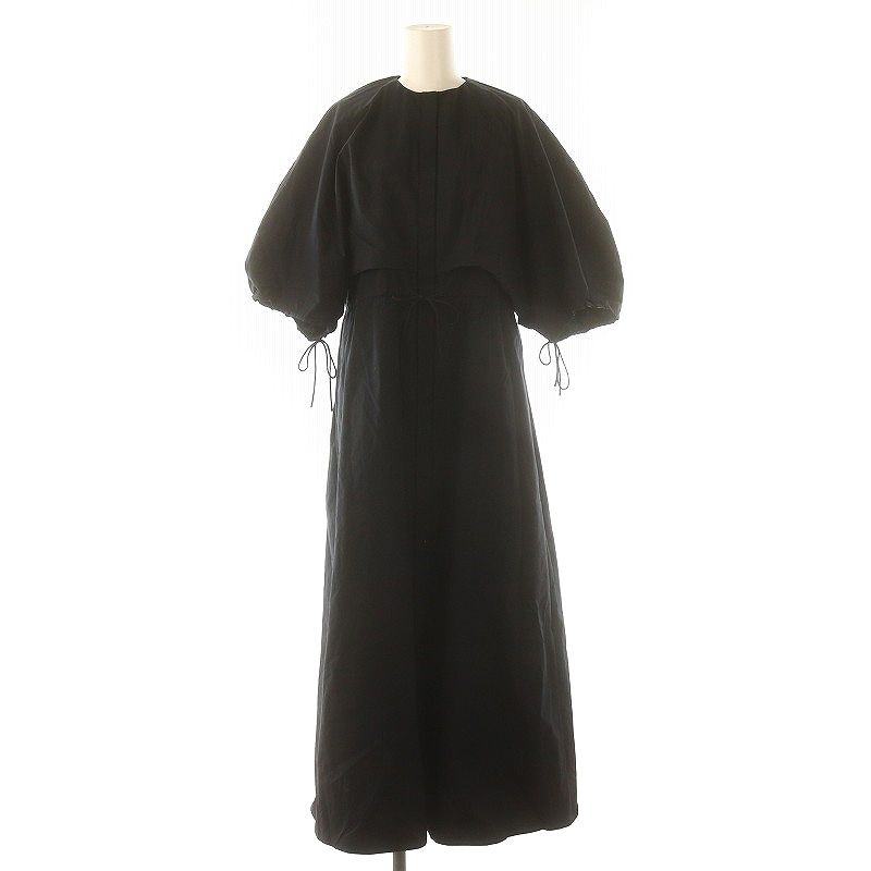 ドゥロワー Drawer コットンタイプライターバルーンワンピース ロング  