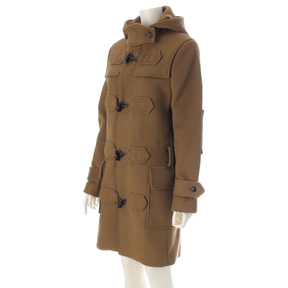 バレンシアガ 2006年 ウール 二コラ期 ダッフルコート ロング カーキグリーン 44