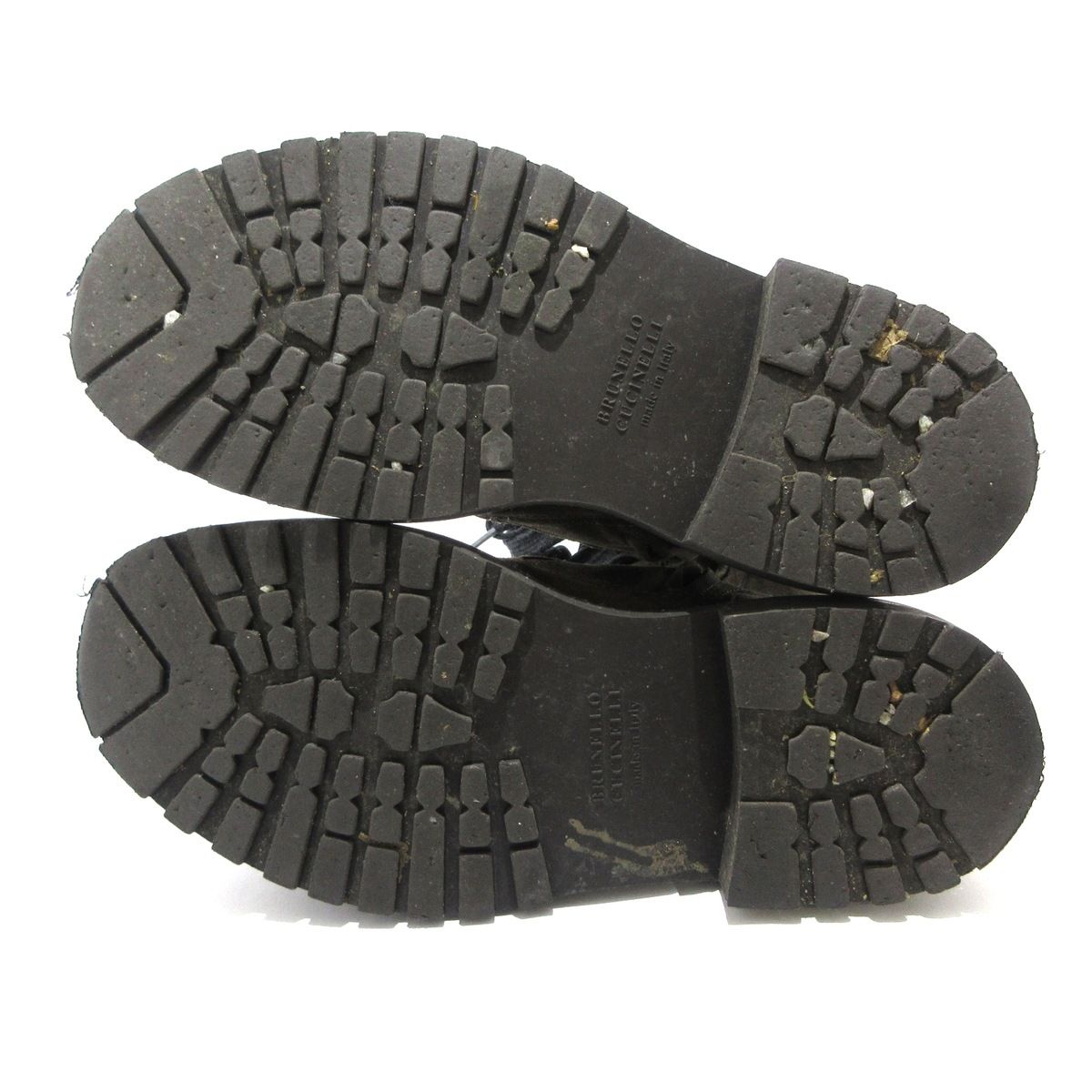 BRUNELLO CUCINELLI ブルネロクチネリ ショートブーツ 36 レディース - ダークブラウン×シルバー チェーン KIN-KAAI_COM