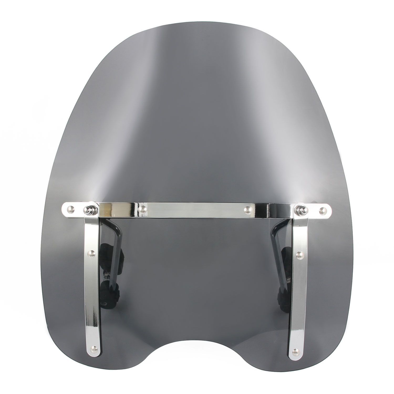 汎用 大型 ウインドプロテクター スクリーン 22.2mm 25.4mm プロテクター スモーク インチバー シールド バイク アメリカン ハーレー カスタム メッキ 風防 防寒 スポーツスター ダイナ シャドウ ドラッグスター 交換 Zバー