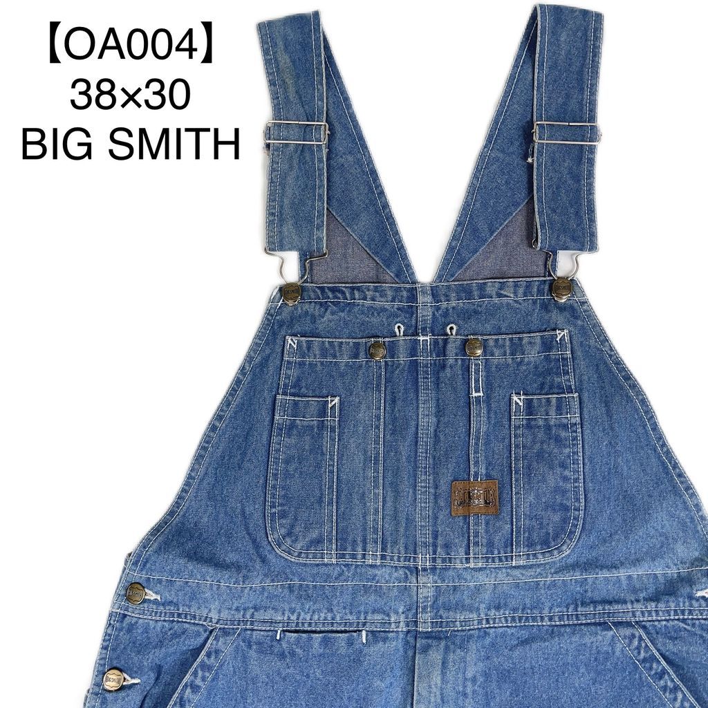 OA004】38×30 BIG SMITH Denim overall ビックスミス