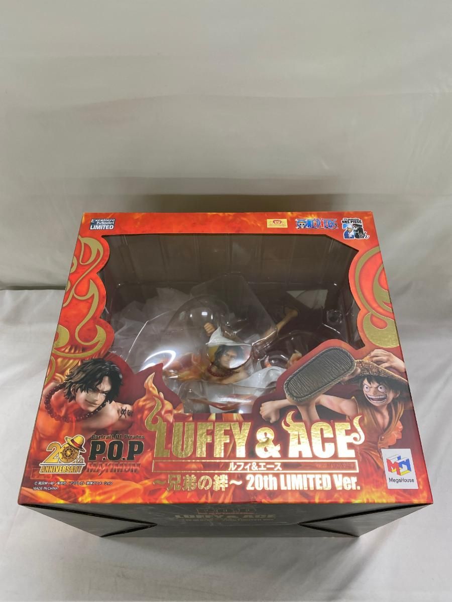 【新品未使用】ワンピース ルフィ&エース 20th LIMITED VER. ワンピース ONE PIECE POP ルフィ＆エース 20th LIMITED - メルカリ