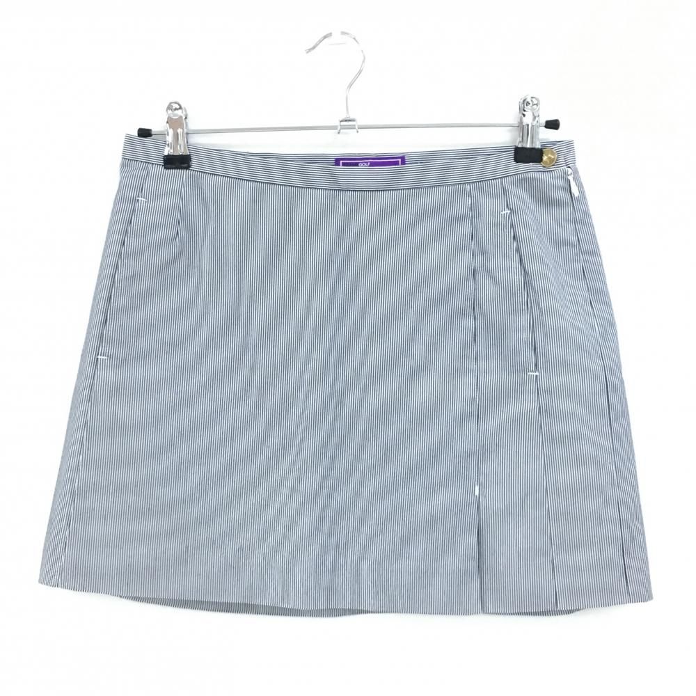 Beams Golf ネイビー ストライプスカート ☆値下げ☆【超美品】ビームスゴルフ スカート ネイビー×白 細