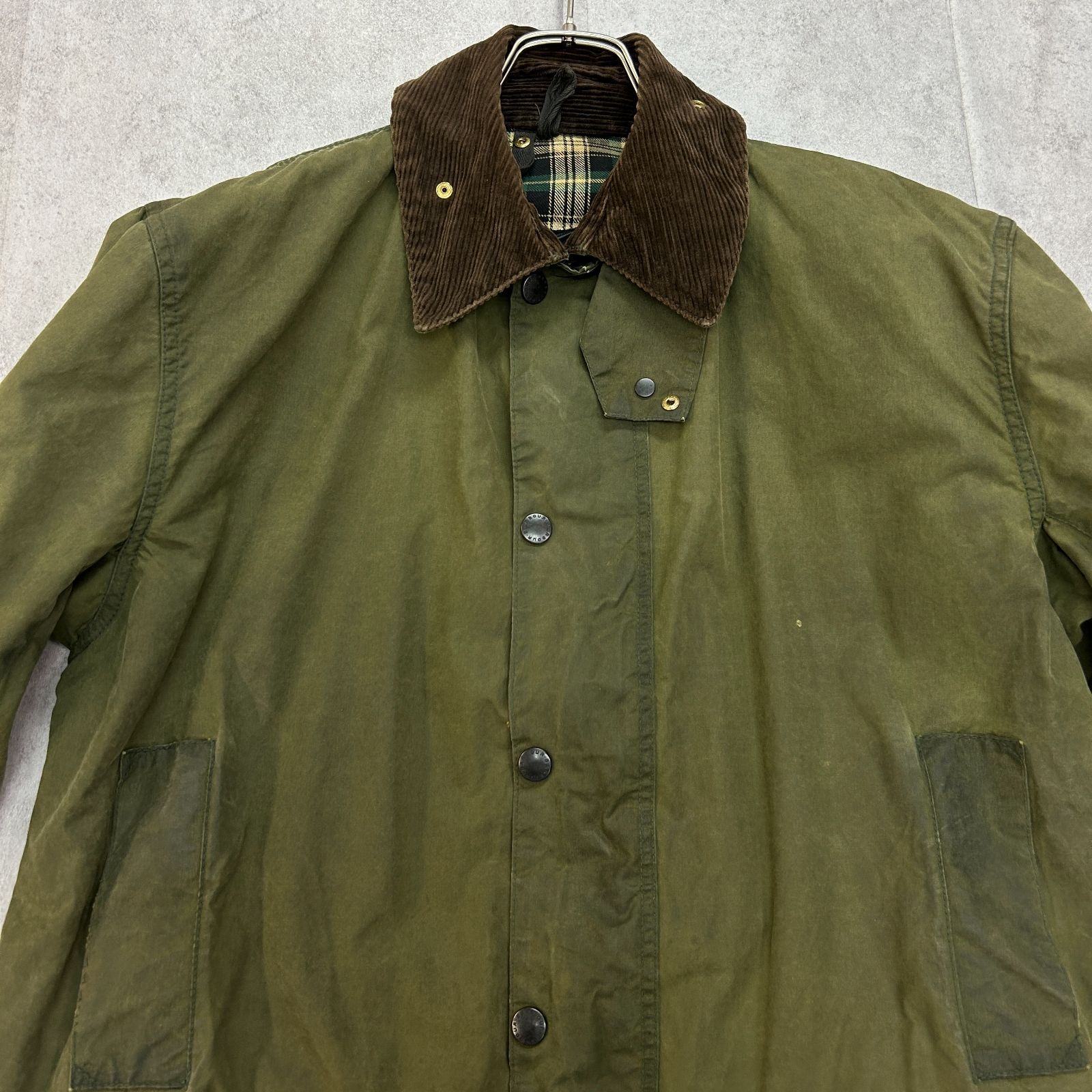バブアー Barbour BORDER 90年代 ボーダー 旧3ワラント ワックス