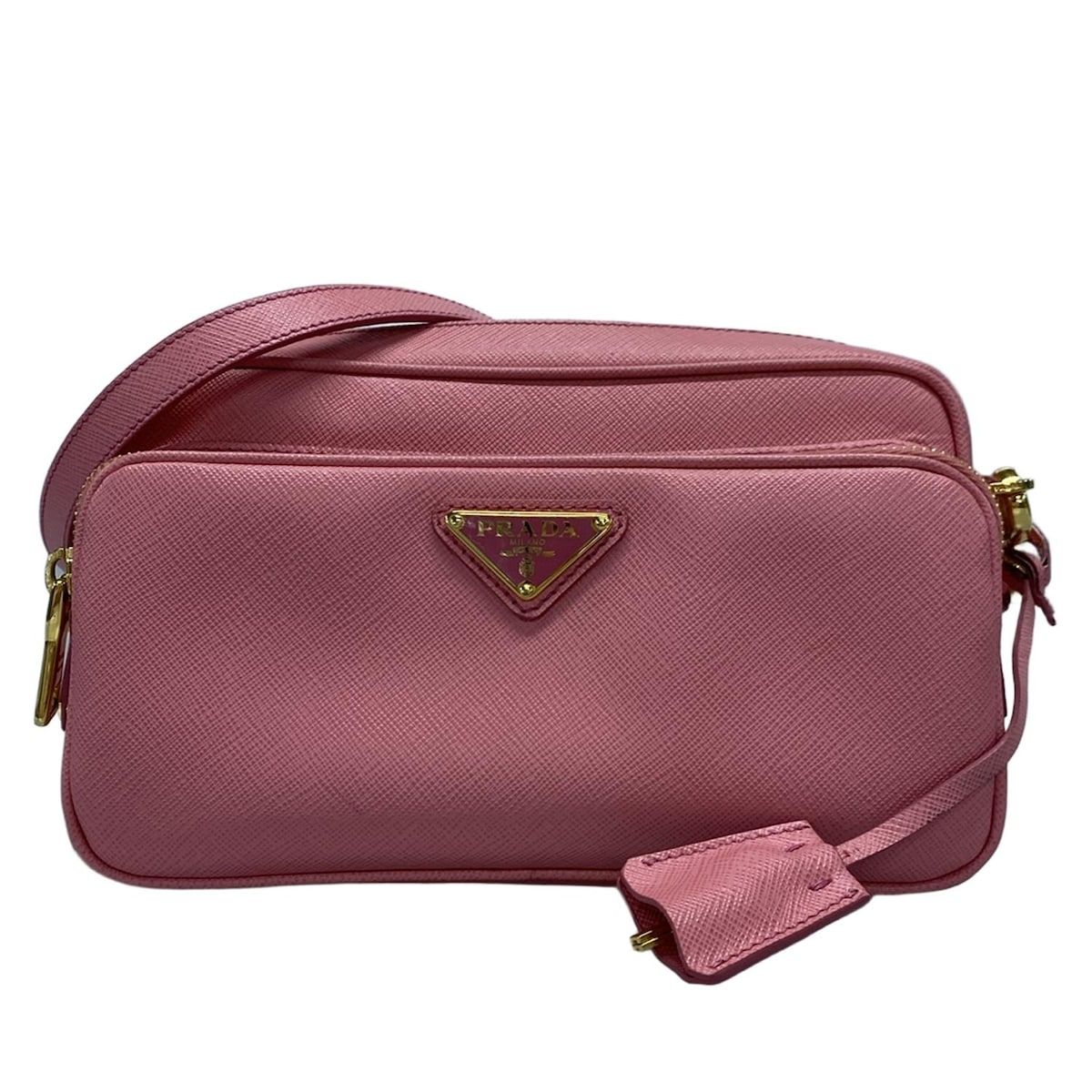 PRADA プラダ ショルダーバッグ - 1BH010 ピンク レザー