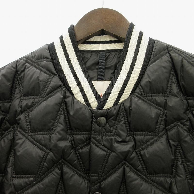 モンクレール MONCLER 美品 AUBURN ラムレザー切替 スタジャン