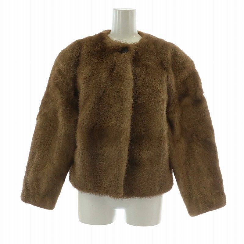 【御予約】【✨美品✨】SAGA MINK ショートコート　ブラウン　銀サガ サガミンク SAGA MINK 銀サガ ファーコート アウター 毛皮