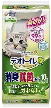 ユニチャーム デオトイレ 消臭抗菌シート10枚入り　14袋セット Amazon | 消臭・抗菌シート 10枚入り×3個 | デオトイレ | トイレ