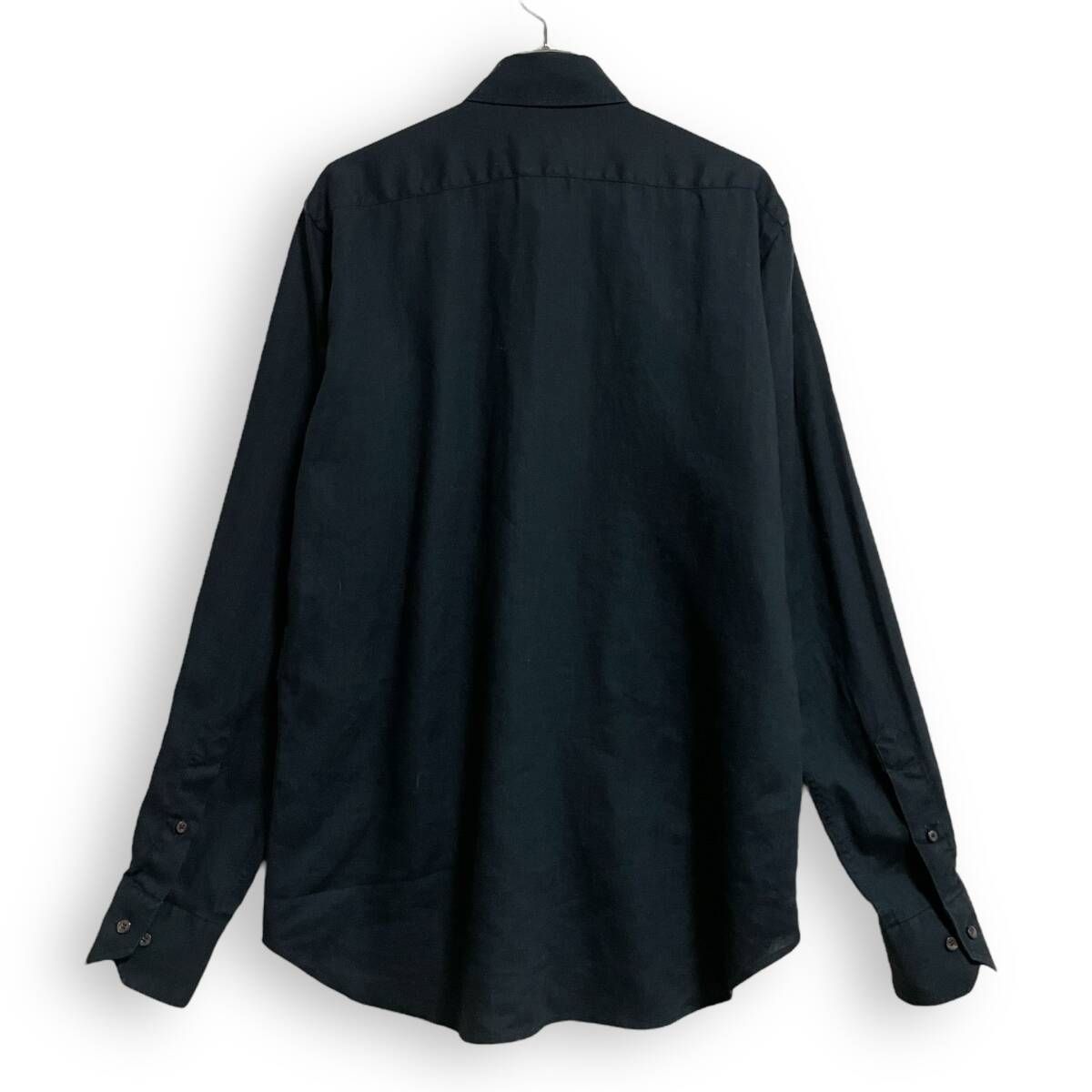 R2525/ ETRO エトロ イタリア製 リネン 長袖 シャツ ロゴ 刺繍