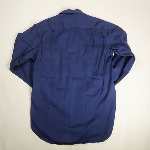 Size【15】 At Last ＆ Co アットラスト/BUTCHER PRODUCTS ブッチャープロダクツ AT LASTWORK SHIRT  長袖シャツ 紺 【中古品-良い】 20807877 - メルカリ