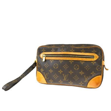 【中古】 ルイヴィトン LOUIS VUITTON マルリードラゴンヌ GM クラッチバッグ セカンド モノグラム レザー M51825 67BQ659
