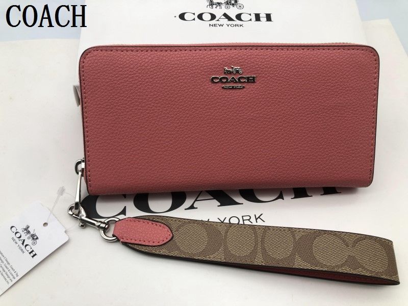 新品 未使用コーチ COACH 長財布 財布 シグネチャー アコーディオンラウンドジップウォレット レディース  財布 贈り物 CK427 206C  xj0001