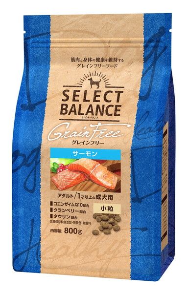 同梱不可 3個セット ベッツ チョイス ジャパン セレクトバランス グレインフリー アダルト サーモン 小粒 1才以上 成犬用 800g