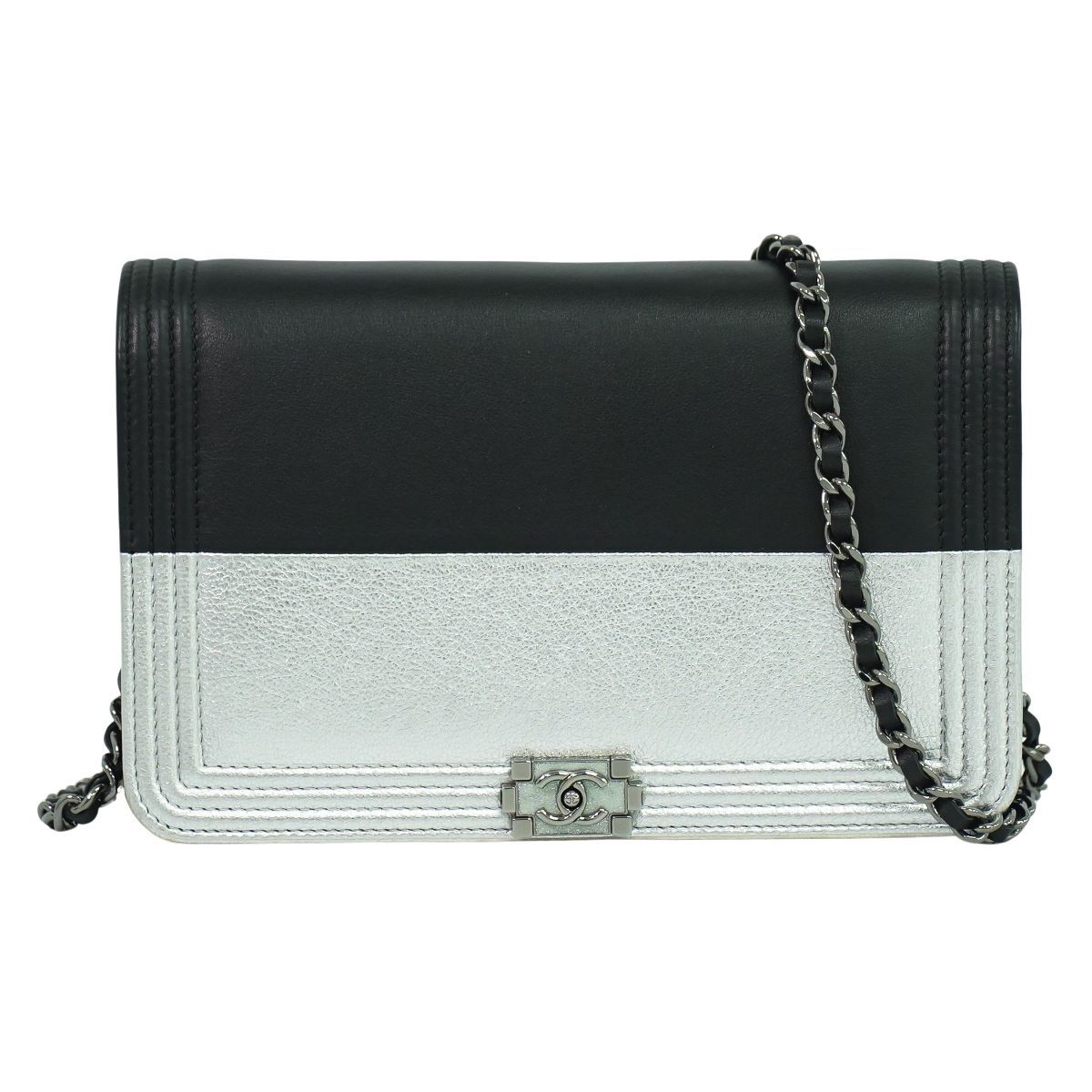 本物 シャネル CHANEL ボーイシャネル チェーン ショルダーウォレット  