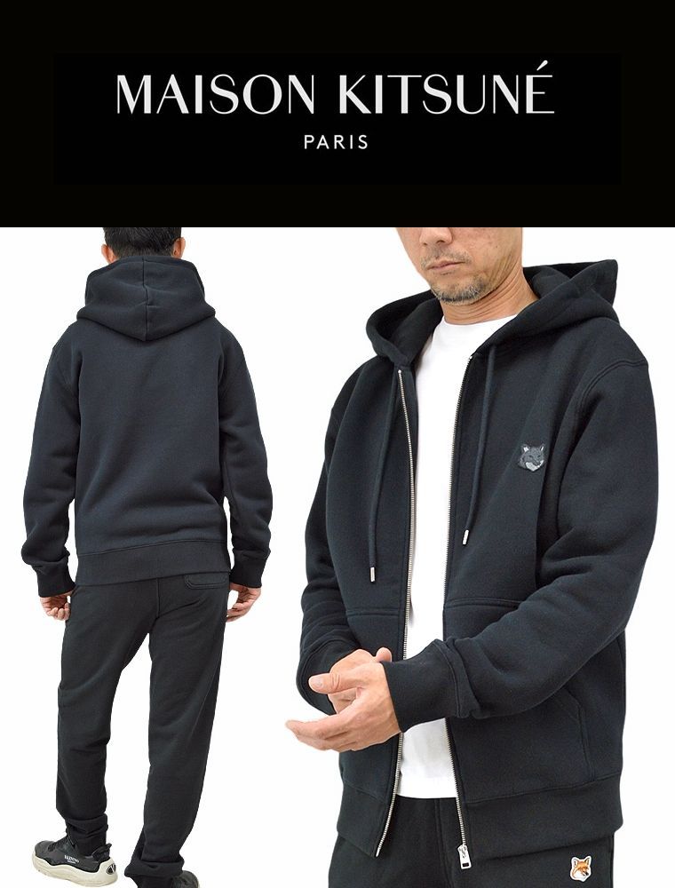 MAISON KITSUNE メゾンキツネ フォックスヘッドジップフーディ