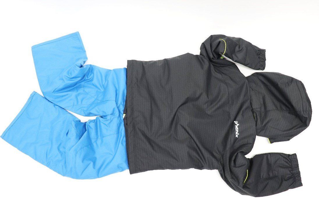 Phenix フェニックス ジュニア スキージャケット-パンツ セットアップ 95-115 cm ブラック×ブルー R 2510-211