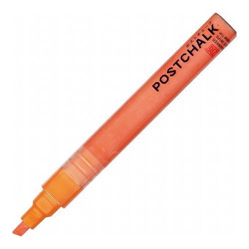 （まとめ買い）呉竹 ZIG ポストチョークマーカー ウェットワイプ 6mm オレンジ POST-500A-070S 【10本セット】