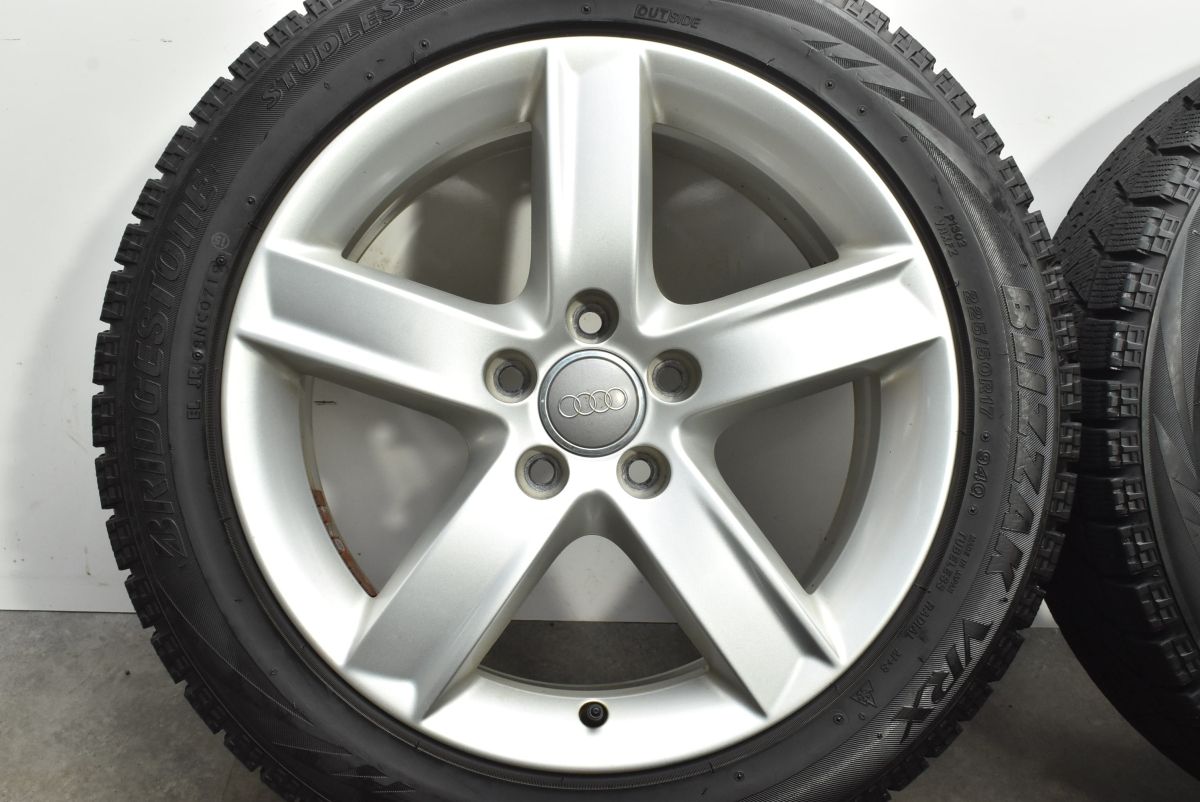バリ溝 アウディ 純正 A4 A5 TT 等 17in 7J 37 PCD112 ブリヂストン ブリザックVRX 225|50R17 4本セット 品番 8R0.071.497 AUDI Q5 TRITUETUBI_COM