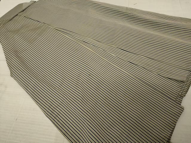 平和屋着物●男性 馬乗り袴 縞 正絹 AABA8247ck