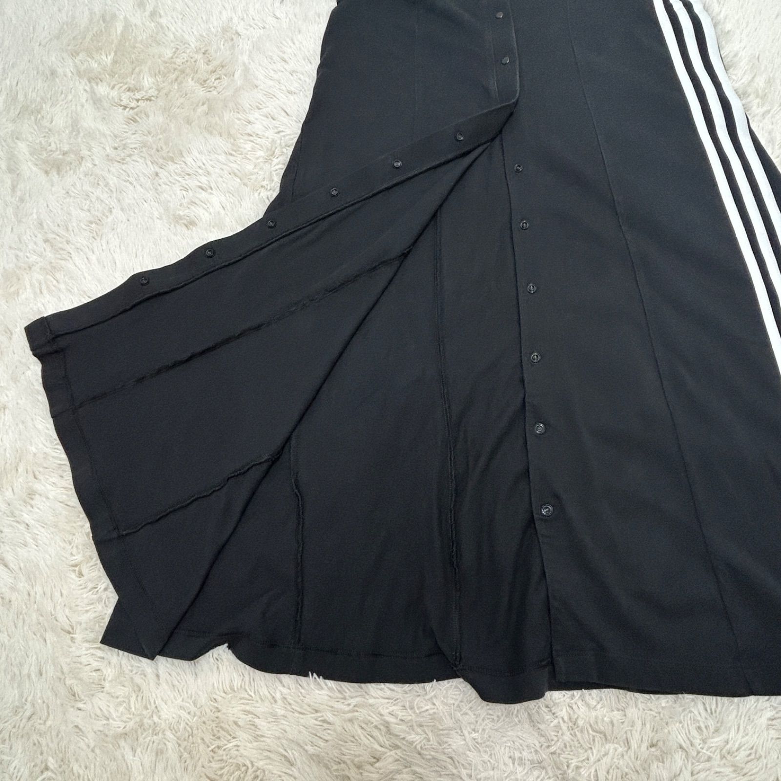 【adidas originals】ロングワンピース ブラック Lサイズ adidas originals アディダス オリジナルス ロングワンピース