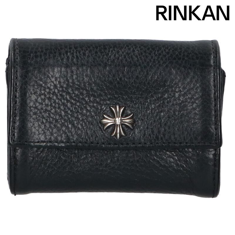 クロムハーツ TINY WALLET タイニーウォレット CHプラスボタンレザー