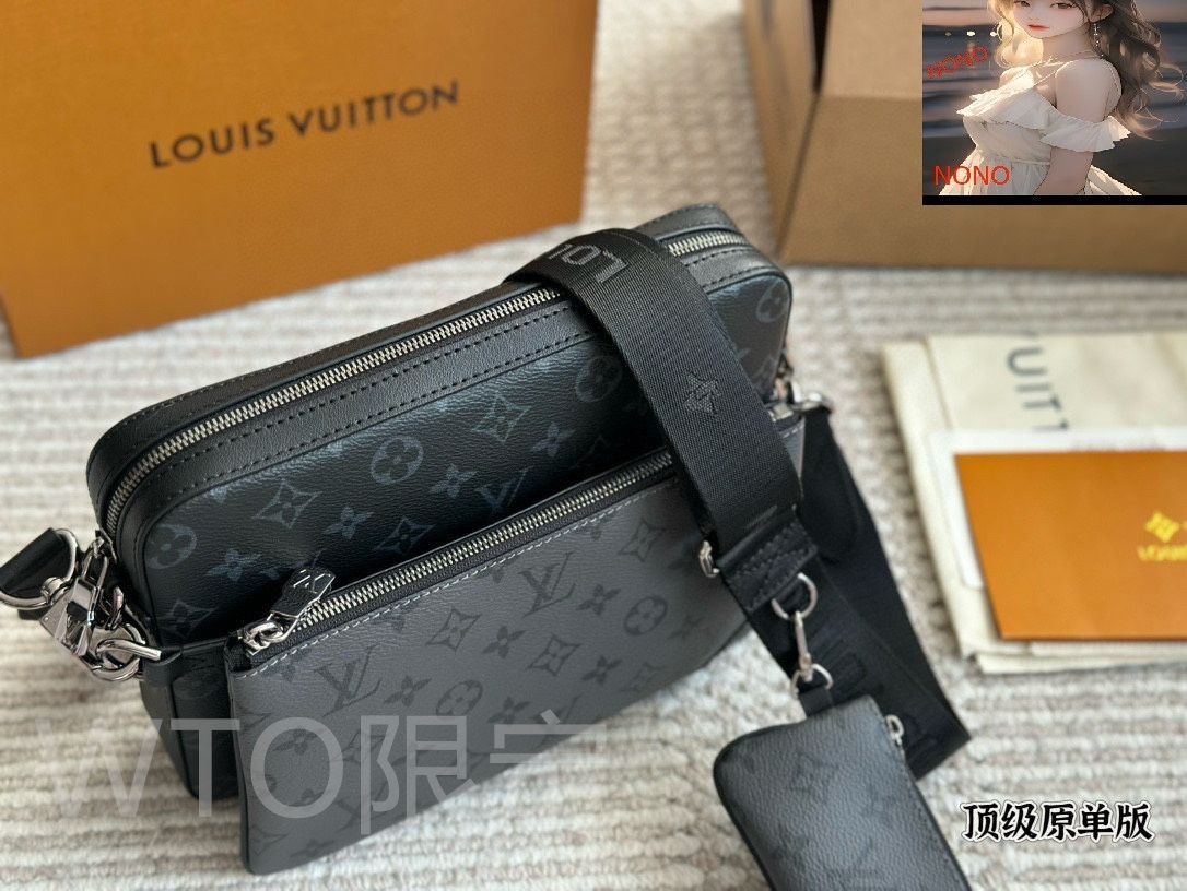 プロフ読んで下さいです。 ルイヴィトン　トリオメッセンジャーBag トリオ・メッセンジャー モノグラム・シャドウ｜ルイ・ヴィトン