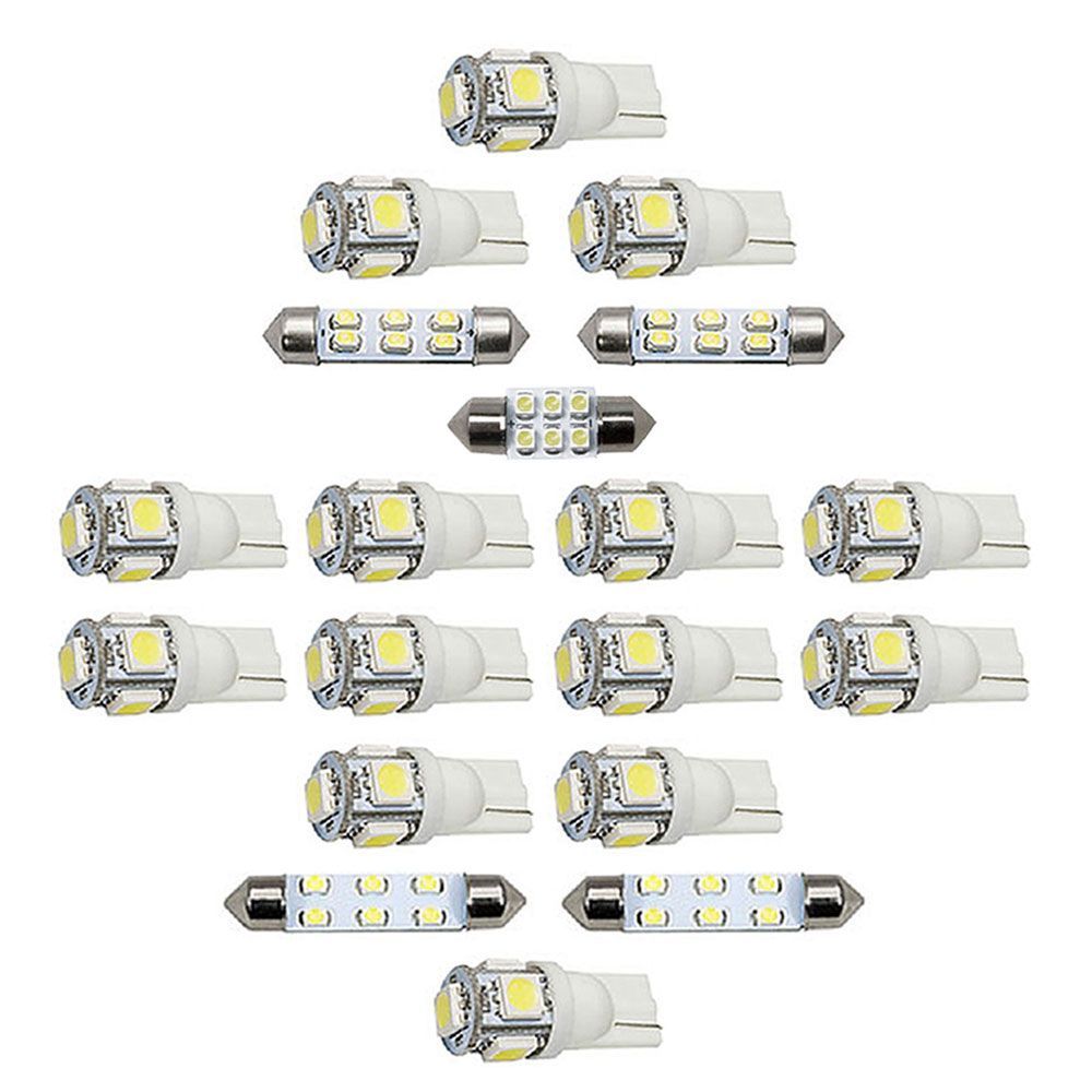 フォルクスワーゲン 7P トゥアレグ 2代目 [H23.2-]  LED ルームランプ SMD 100発 19点セット