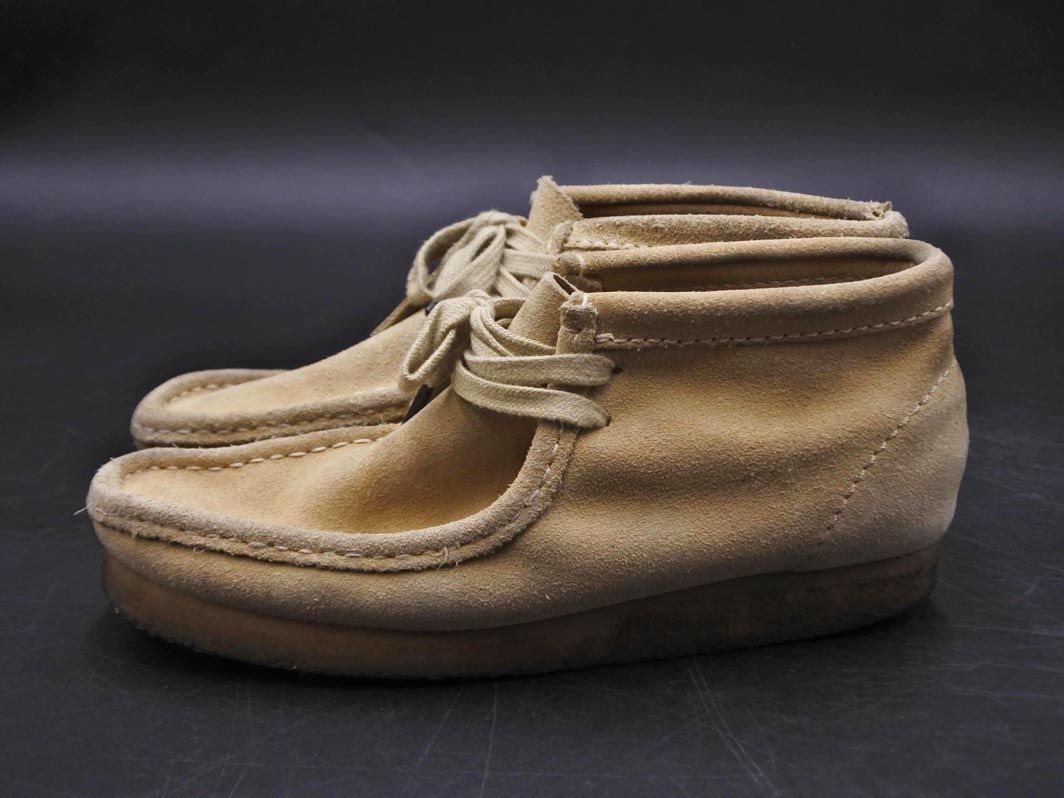 clarks クラークス 本革 スウェード デザート ブーツ size23.5ｃｍ/ベージュ ■■ レディース