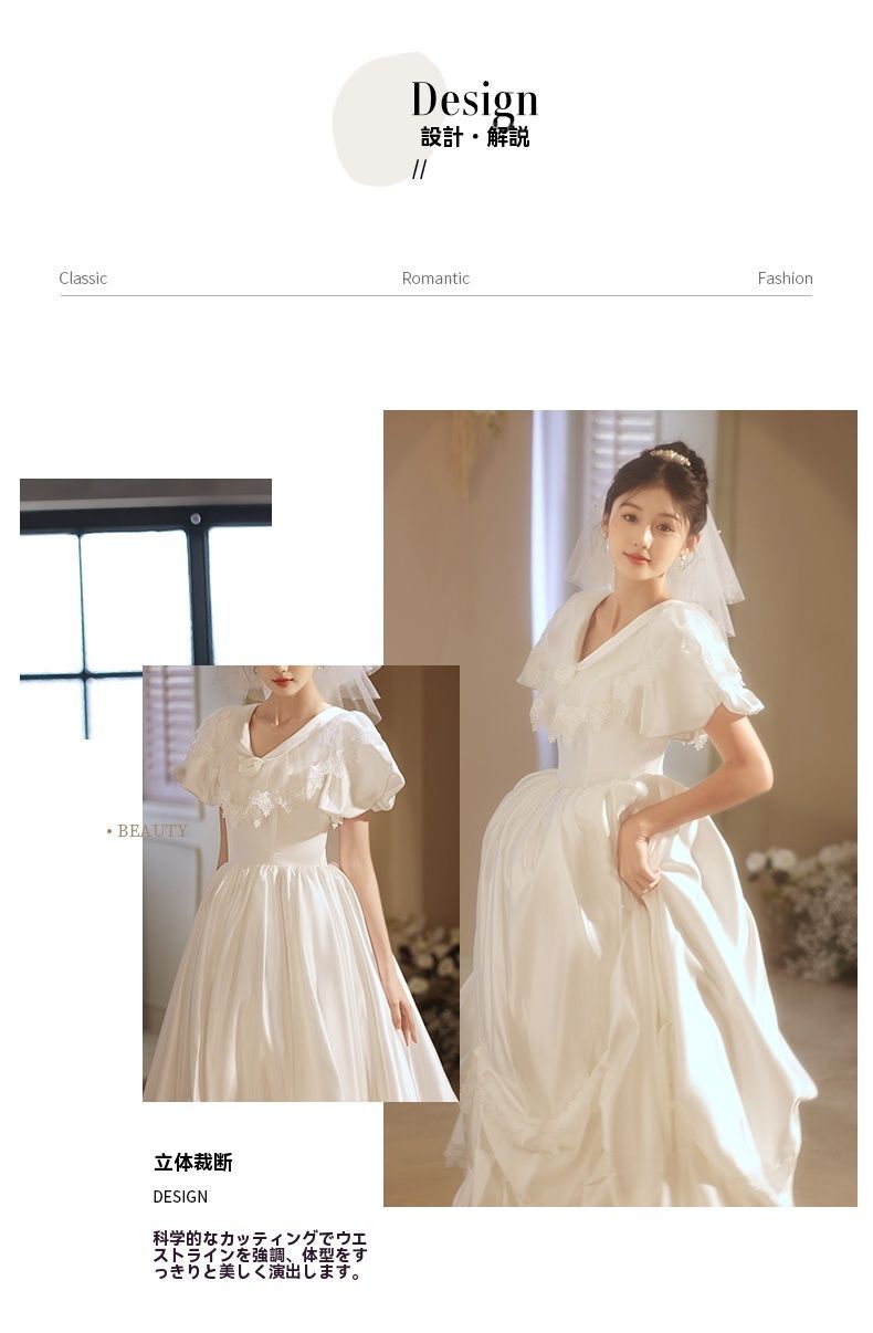 ロングドレス レトロデザイン