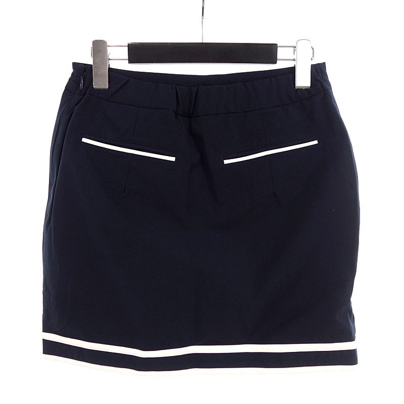 K*a様 muta MARINEネイビー ゴルフスカート&バイザー ムータマリンゴルフ/MUTA MARINE GOLF ライン ストレッチ