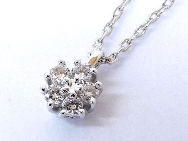 TASAKI タサキ ネックレス K18 WG ホワイトゴールド ダイヤ 0.03ct 約1.4g 田崎 □7I