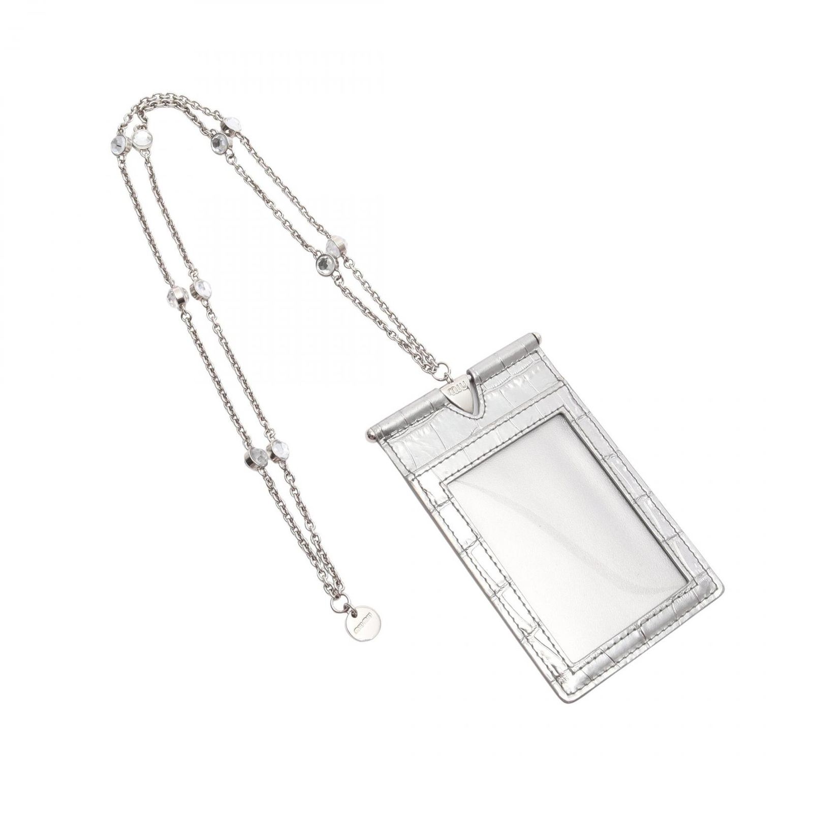 ミュウ ミュウ Miu Miu カードケース ST COCCO 5MC055 シルバー ミュウ ミュウ Miu Miu カードケース ST COCCO 5MC055 シルバー