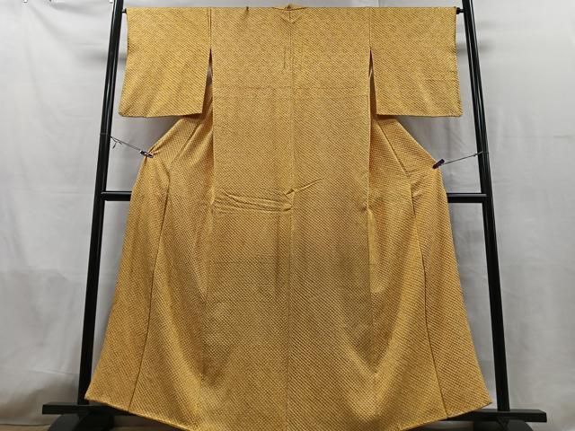 平和屋着物○大変加工の良い総絞り小紋 正絹 逸品 BAAU4639gt 平和屋