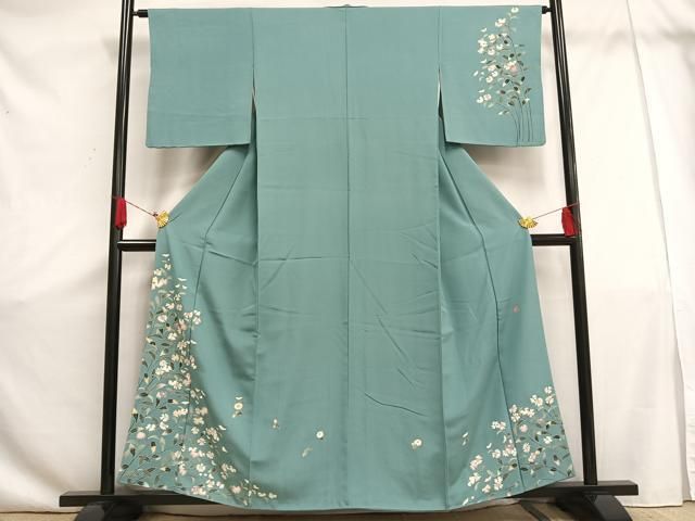 平和屋着物□訪問着 作家物 草花文 正絹 逸品 AAAU7006es - メルカリ 