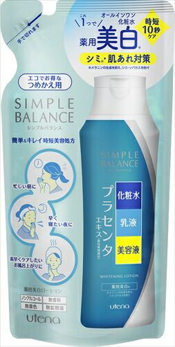 大人気商品  シンプルバランス 美白ローション（つめかえ用） 【 ウテナ 】 【 化粧水・ローション 】シンプルバランス 美白ローション替２００ＭＬ×36点セット  tt