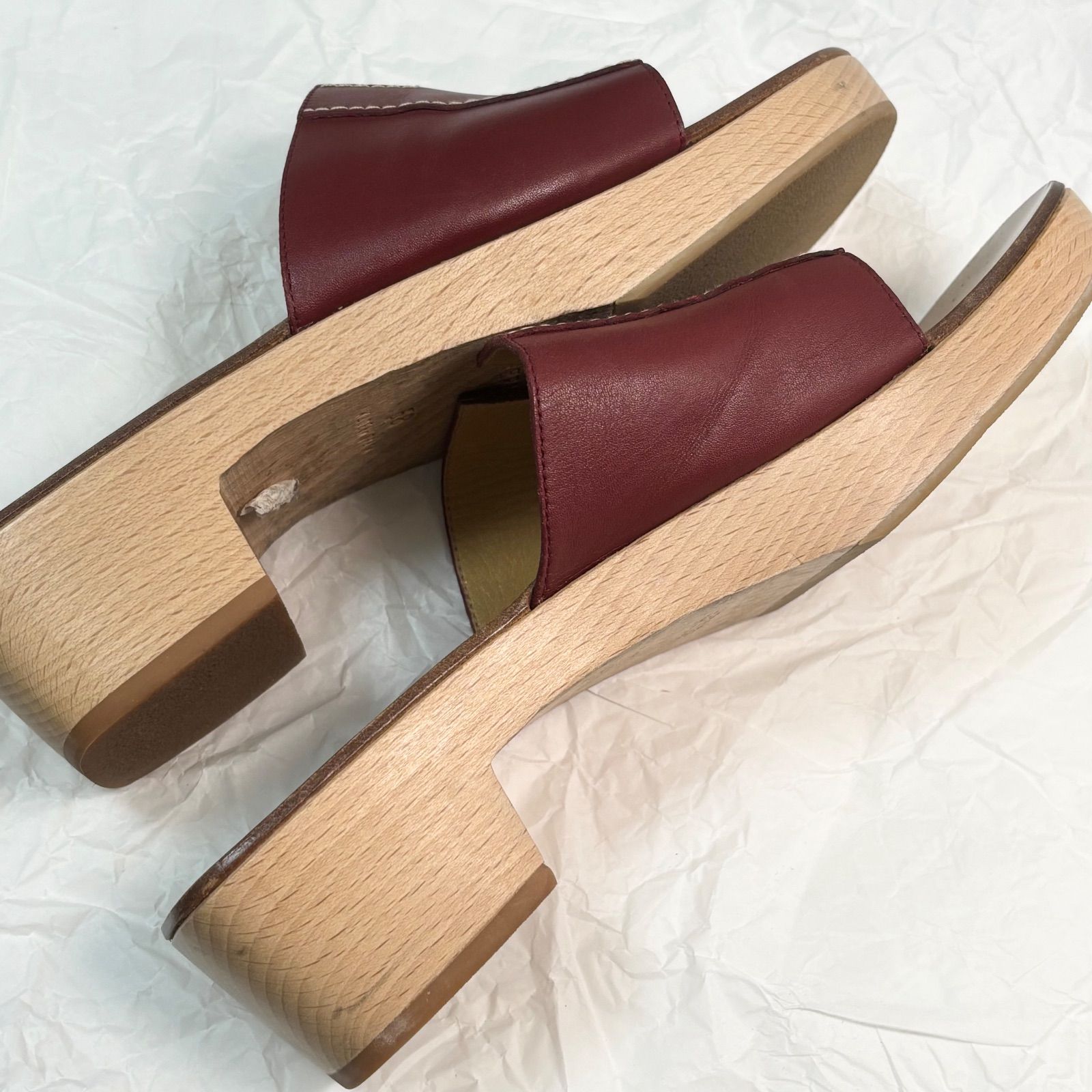 送料無料】Hermes/エルメス/ケブラール/レッド/サンダル/38/約