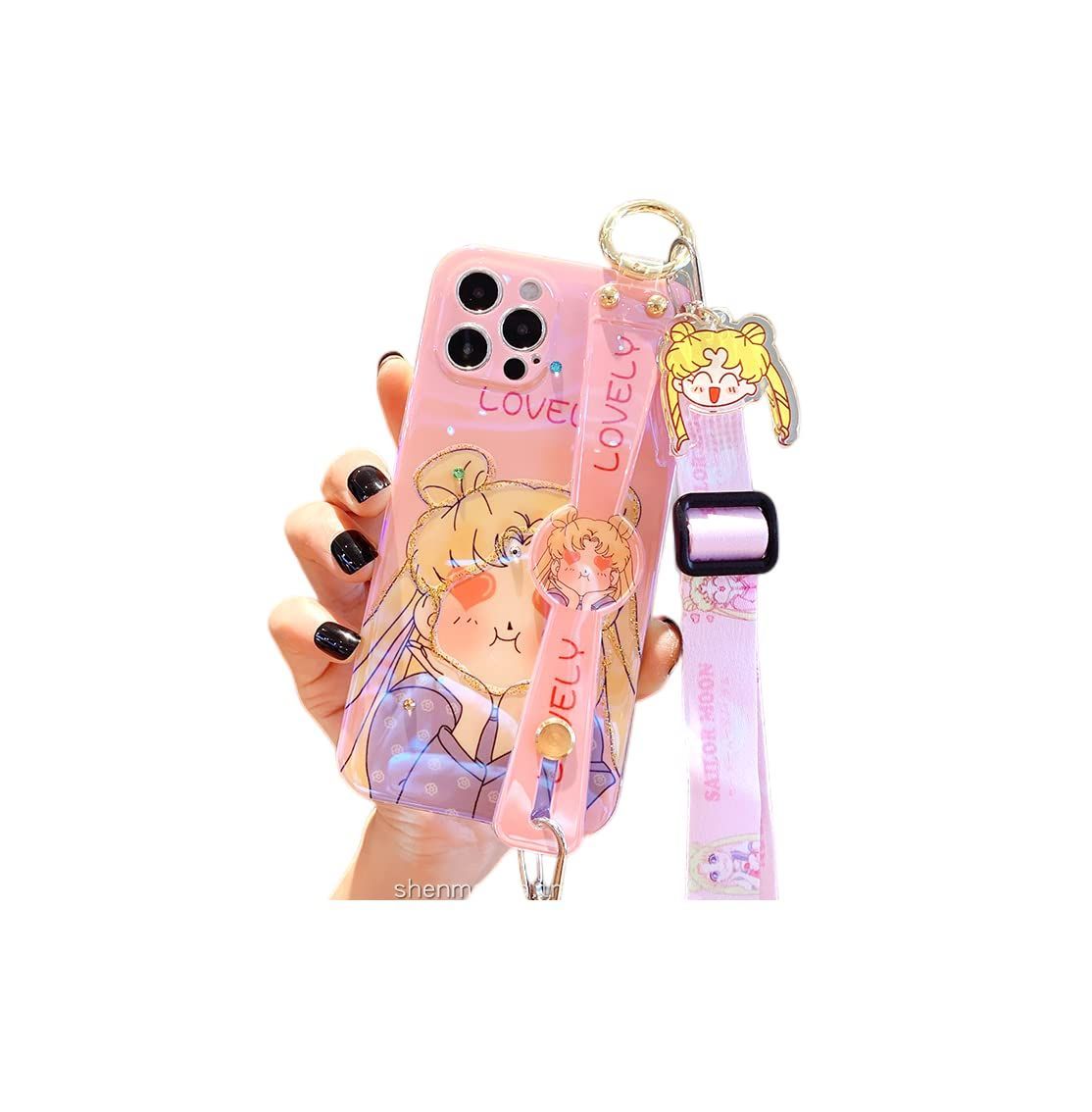 【在庫セール】iphone13美少女戦士 セーラームーン キャラクター iphoneケース スマホケース かわいい 携帯カバー 携帯保護 耐衝撃 脱着簡単 おしゃれ 軽量 プレゼント 友達集まり ストラップ付