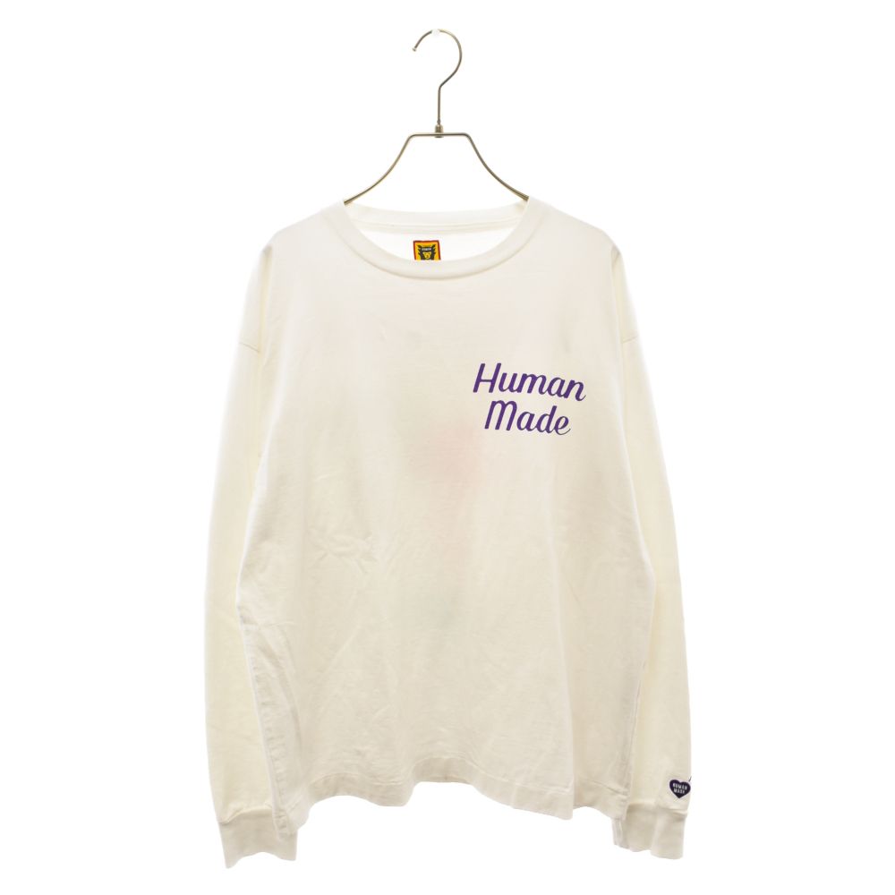 ヒューマンメイド Flamingo L/S T-Shirt White Human Made Men's Long Sleeve Flamingo T-Shirt in White Human